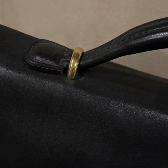 Vintage COACH Black Leather Lexington Briefcase - Picture 5 of 10